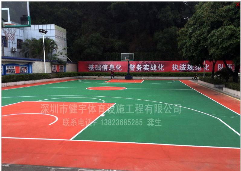 深圳市南山区公安分局警察机动训练大队篮球场工程